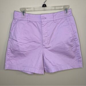 BODEN Lavender 4” High Waisted Chino Shorts Sz 4